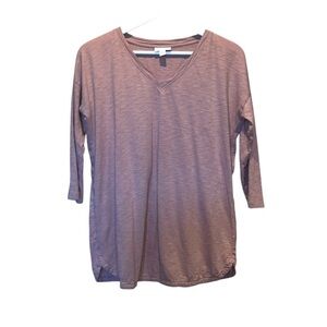 J. Jill Women’s V Neck Tunic Length V Neck a shirt, button detail on back XS